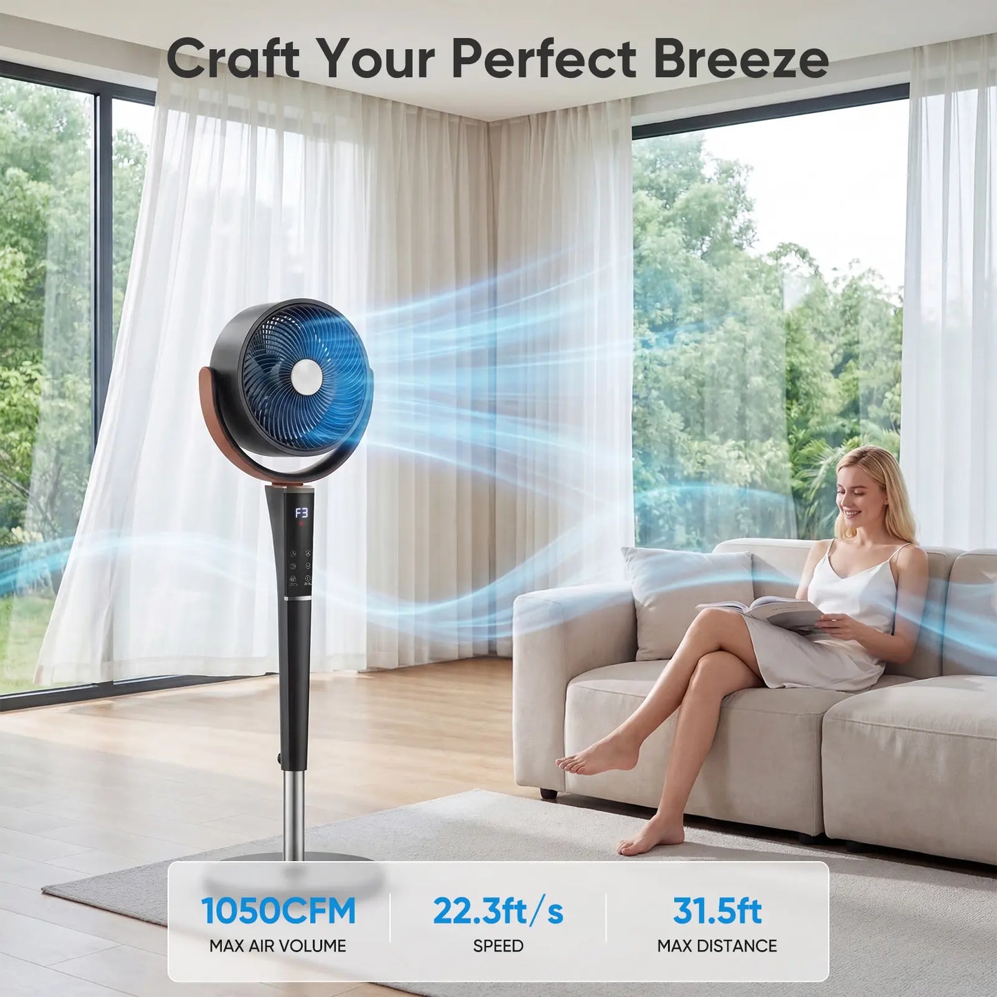 UltraQuiet Whole-Room Air Fan