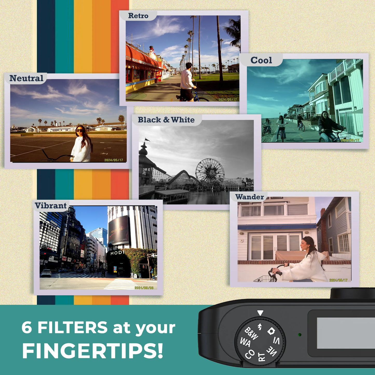 Authentic Moment Retro Filter Digital Camera