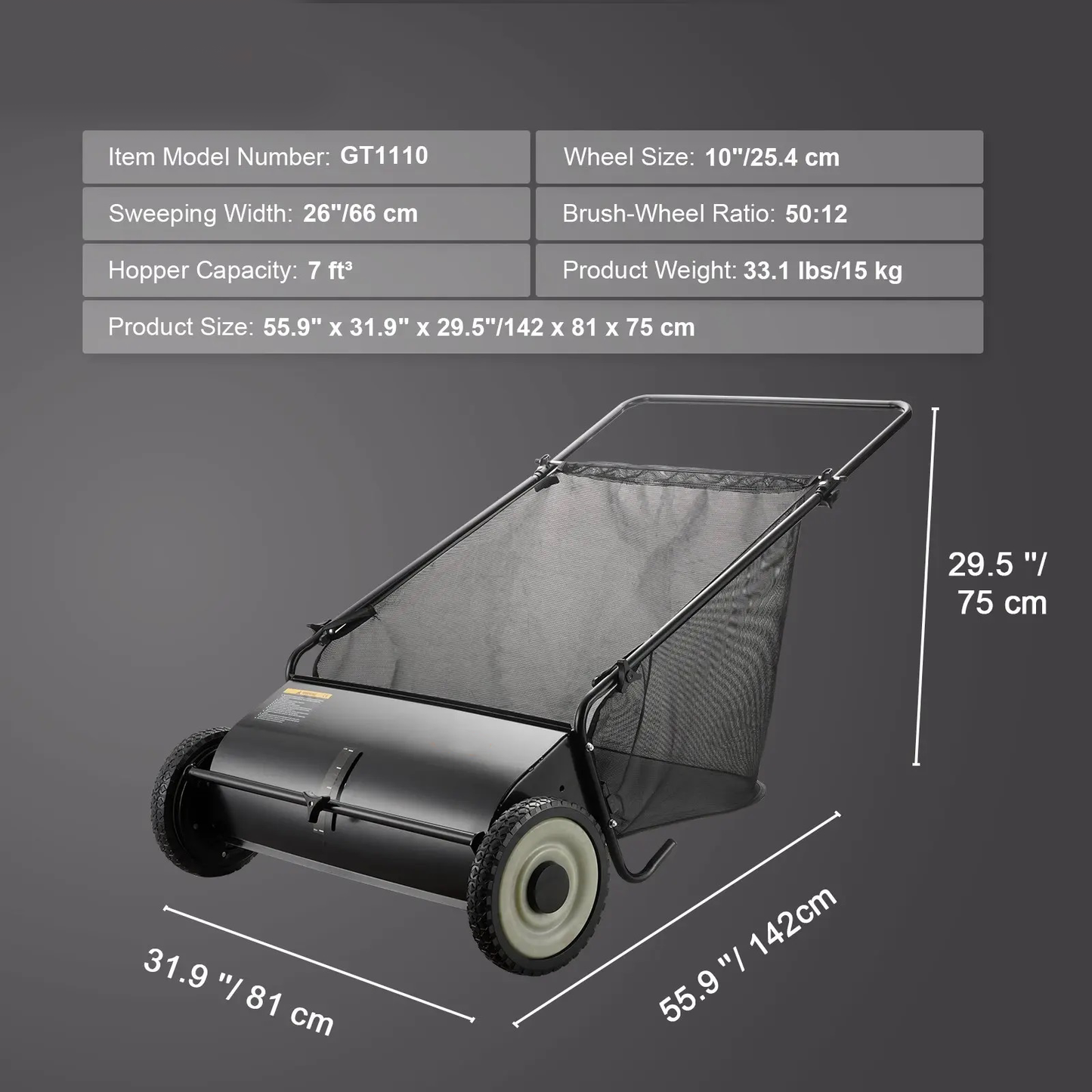 Elite Professional Grade Lawn Sweeper