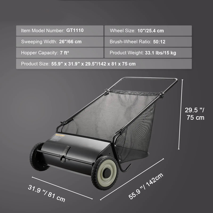 Elite Professional Grade Lawn Sweeper
