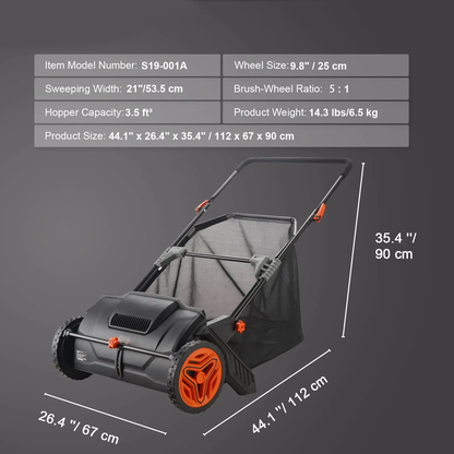 Elite Professional Grade Lawn Sweeper