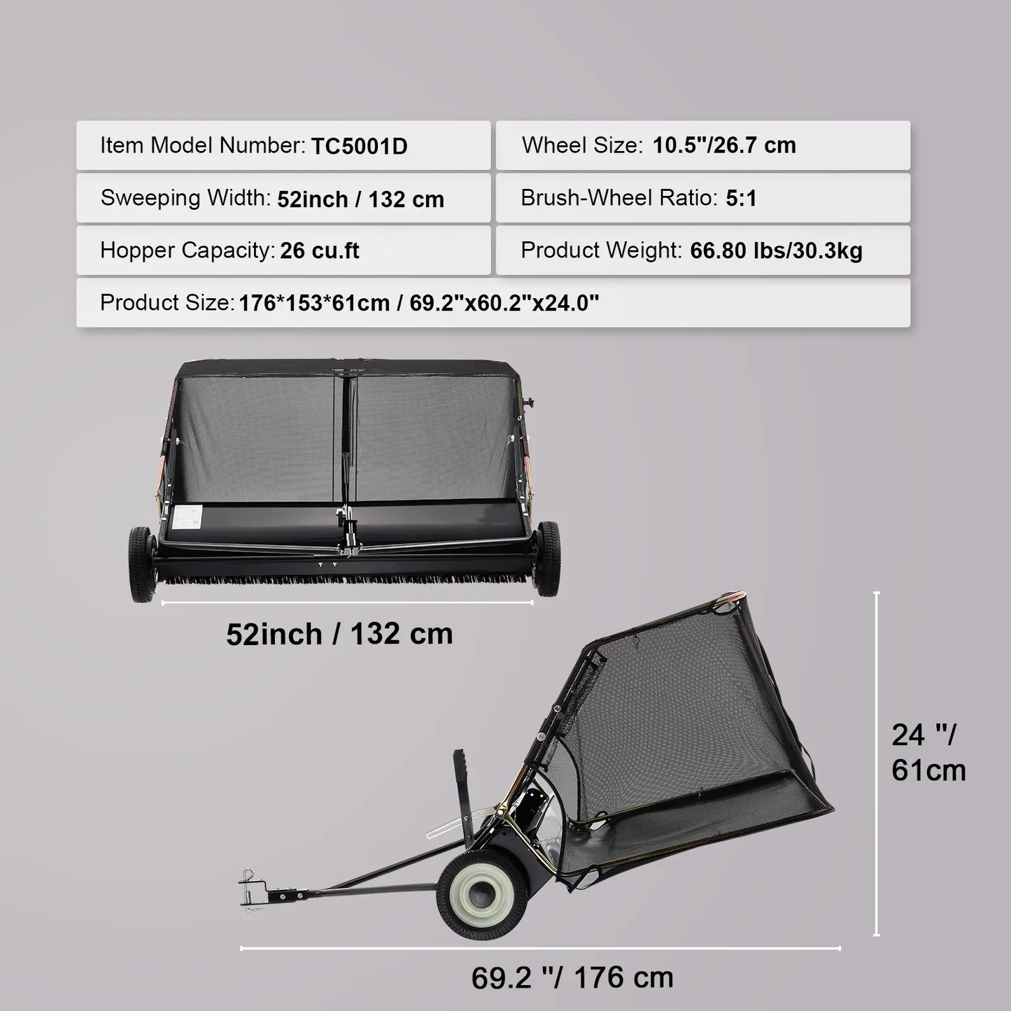 Elite Professional Grade Lawn Sweeper